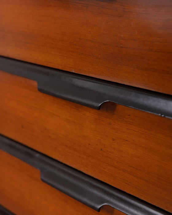 Image 1 of Buffet vintage en bois et verre, design italien des années 1960