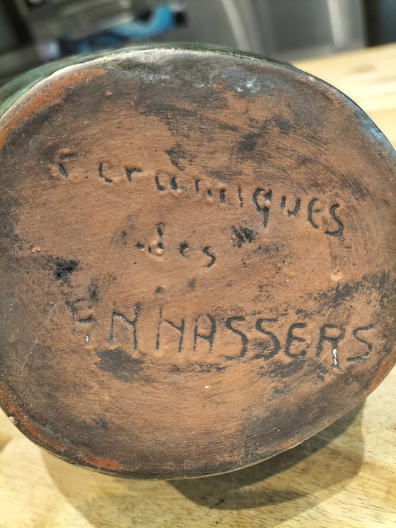 Image 1 of Vintage Signed Ceramic Pitcher