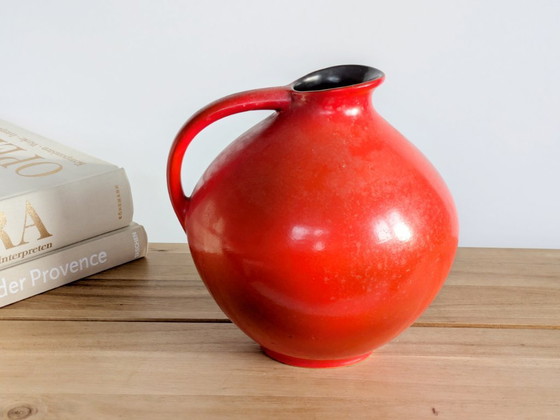 Image 1 of Large Wächtersbach Pottery Jug Vase, Urania Model, 1950s West German Design