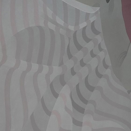 Image 1 of Acrylgemälde auf Papier von Daniel Bec, 1970er Jahre