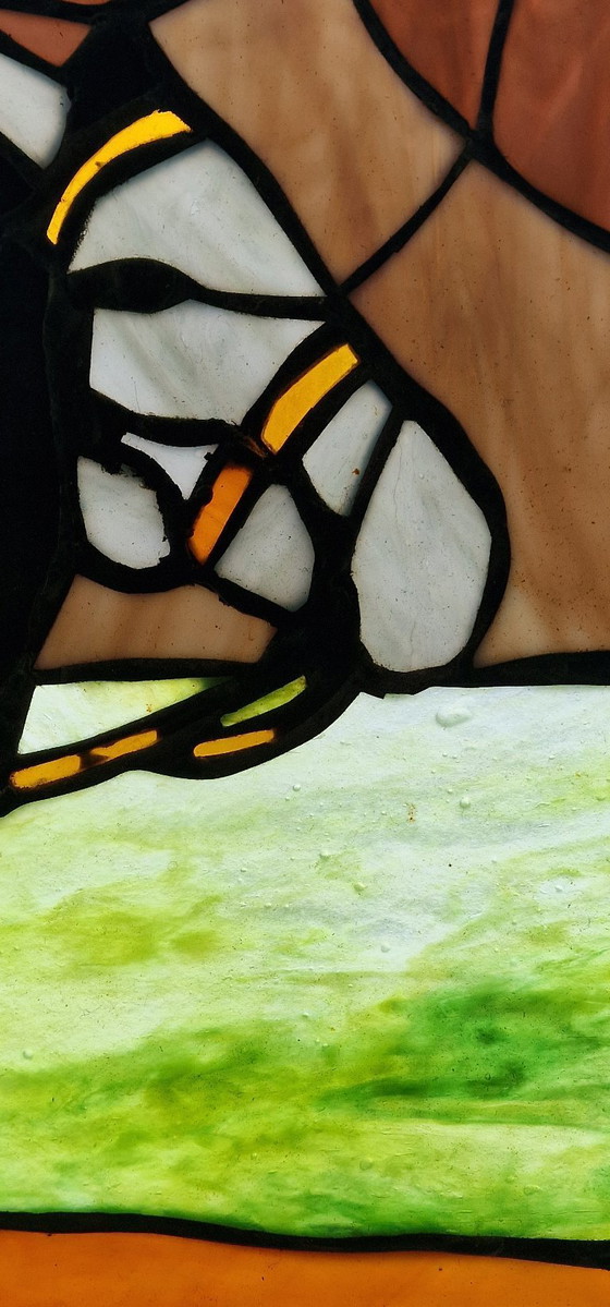 Image 1 of CB. Vitrail Cowboy à cheval