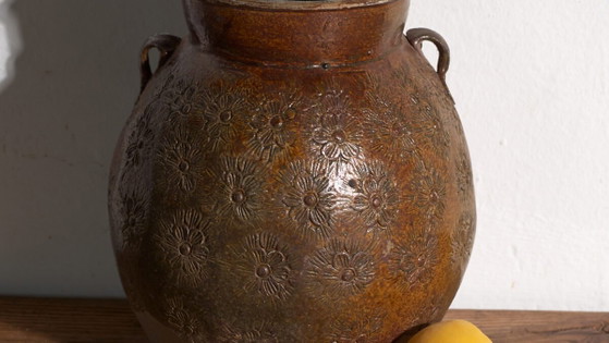 Antike chinesische glasierte Steingutvase – China, um 1900 – Vasen (photo 3 of 40)