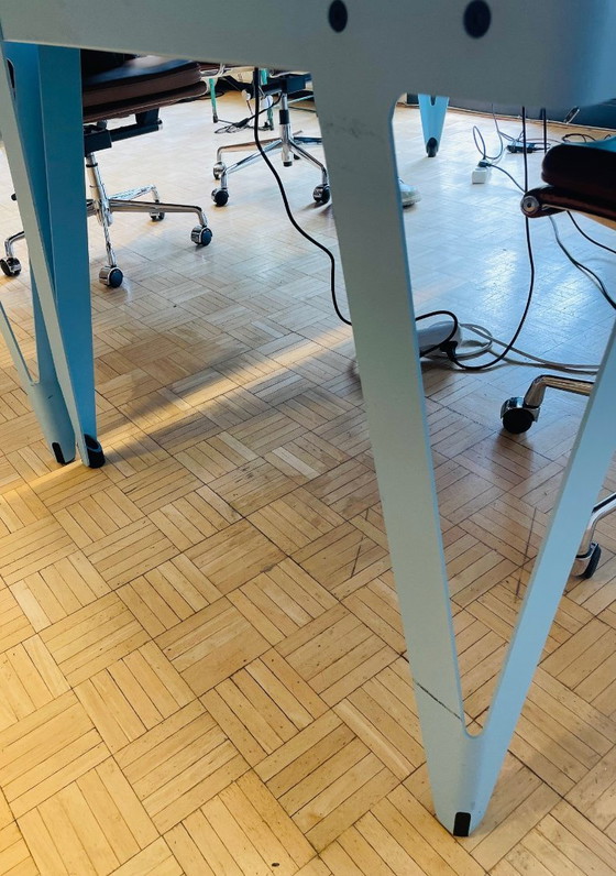 Image 1 of 1x Lloyd Work table light blue 200x90 cm - perfect for a stylish office