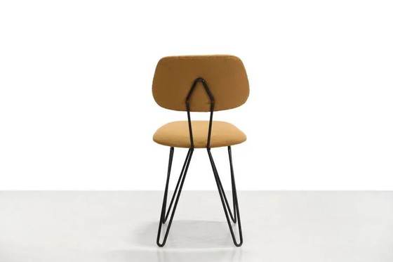 Model SM01 chair by Cees Braakman for Pastoe – Dining chairs, Wool, Metal, Modern (photo 4 of 7)