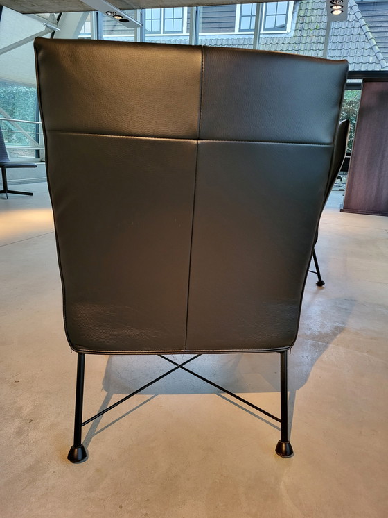 Image 1 of Charly Sessel, 2x schwarzes Leder