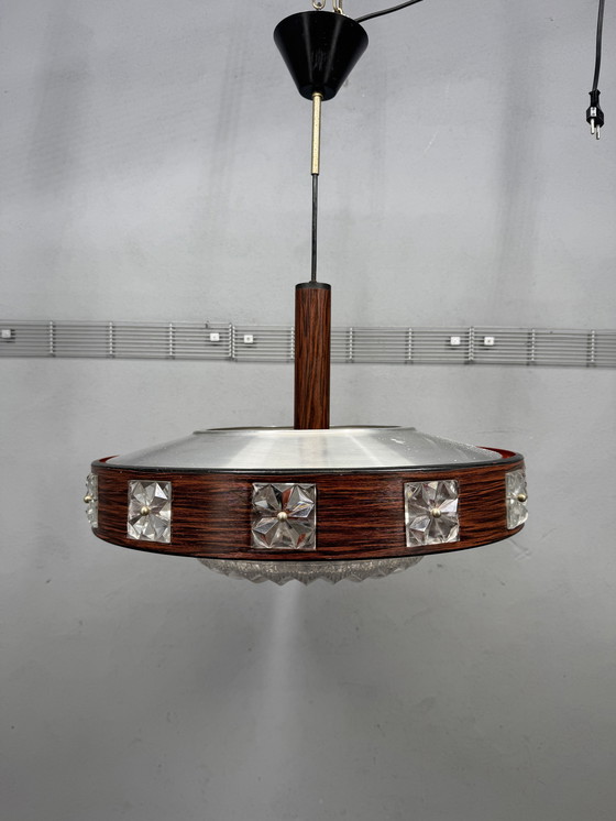 Image 1 of Lámpara colgante OVNI de estilo espacial de mediados de siglo XX (años 60)