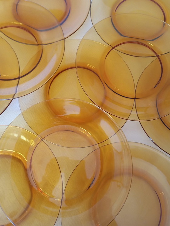 Image 1 of Vereco vintage amber dinner plates