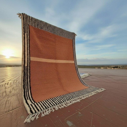 Authentiek traditioneel handgeweven Berberkleed, 150x250 cm