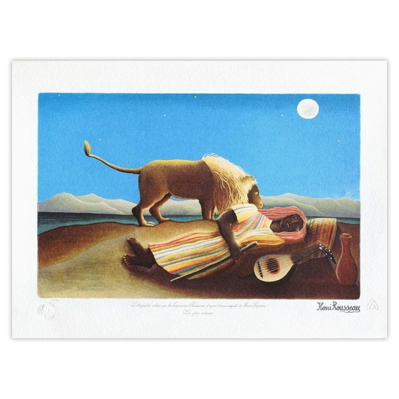 Le Douanier Rousseau Lithograph La Bohémienne Endormie 1990 – Lithographies et sérigraphies, Paper (photo 5 of 5)