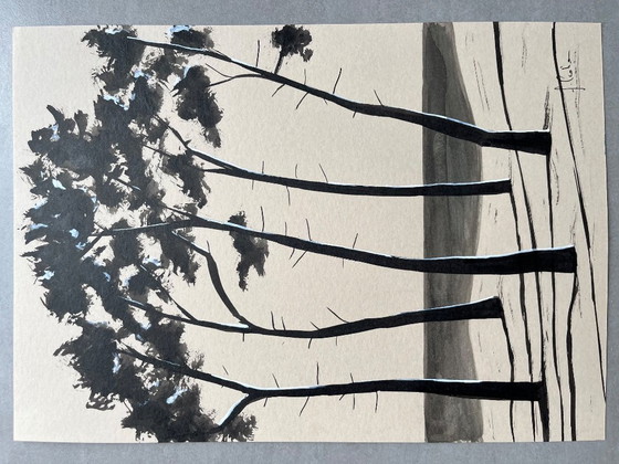 Image 1 of India ink on natural paper.  Format 30x21cm.