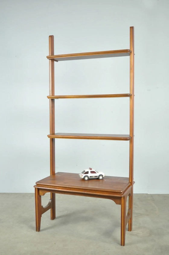 Image 1 of Mobiletto a muro in legno vintage di metà secolo, anni '60