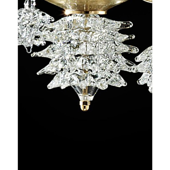 Image 1 of Moderner venezianischer „Rostrato“-Kronleuchter aus Muranoglas