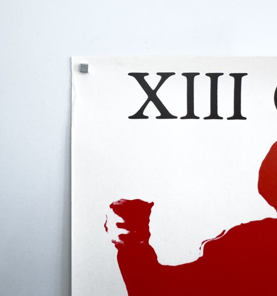 Image 1 of XIII Olympische Winterspelen - Lake Placid 1980 - Originele Langlauf Poster| 63 × 49 cm|USA