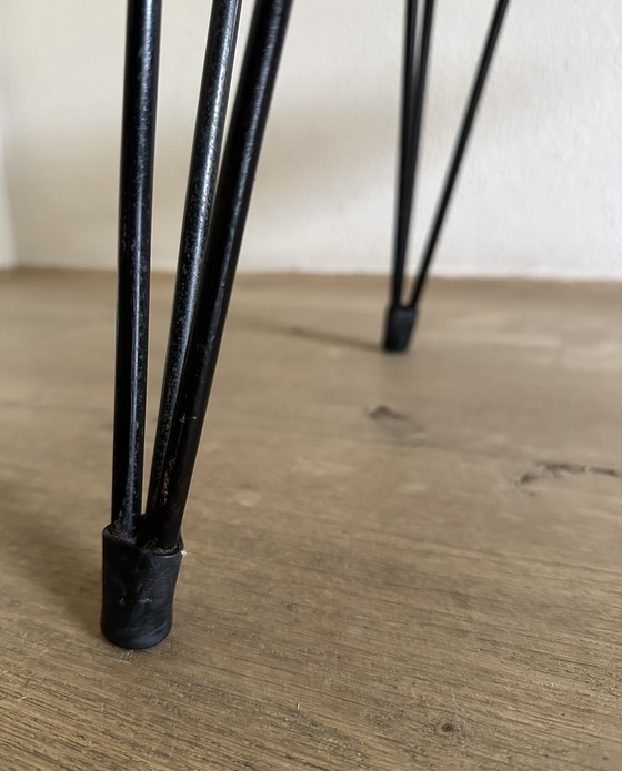 Image 1 of Retro vintage bijzettafel draadpootjes ‘50s-‘60s