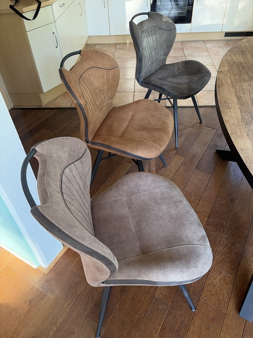 Oval Dining Table With 6 Chairs – eettafels, Metal, Wood (photo 2 of 5)