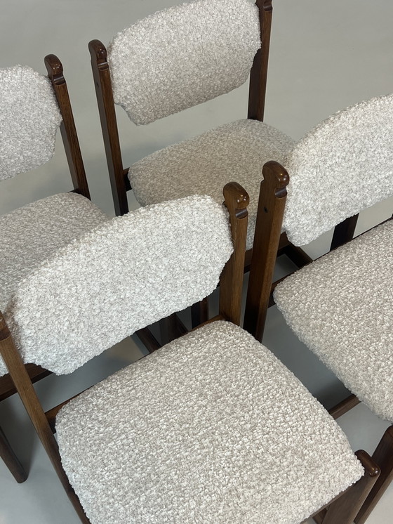 Image 1 of Set di 4 sedie da pranzo vintage in rovere