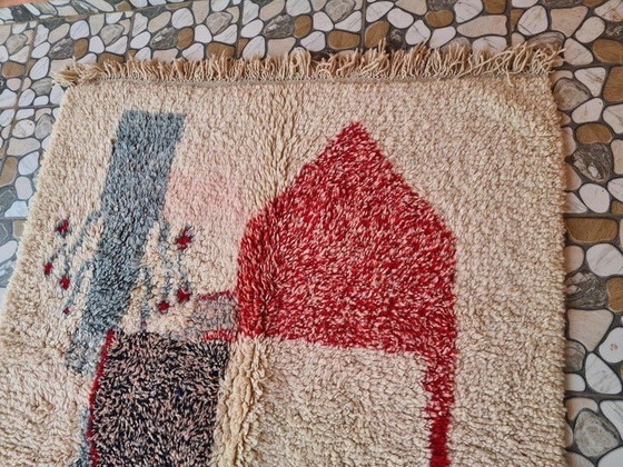 Image 1 of Tapis berbère tissé main traditionnelle 150/350 cm