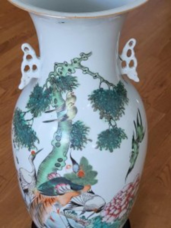 Image 1 of Celadon Vase aus China Porzellan 19th Century