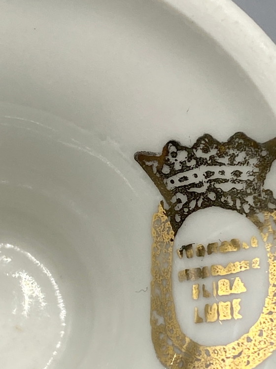 Service à café en porcelaine décoré de violettes et de dorures - Mazagrans – Vaisselle (photo 7 of 10)