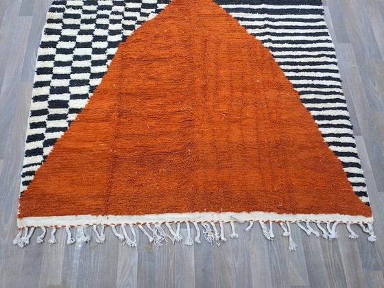 Traditioneel handgemaakt Beni Ouraine-tapijt, formaat 1,5/2,5 m – Aime Té, Vloerkleden en tapijten, Wool (photo 5 of 9)