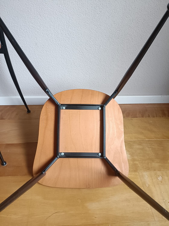 5 Sedie da pranzo vintage / retrò – Metal, Wood (photo 6 of 6)
