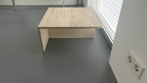 Travertine coffee table 60 by 60