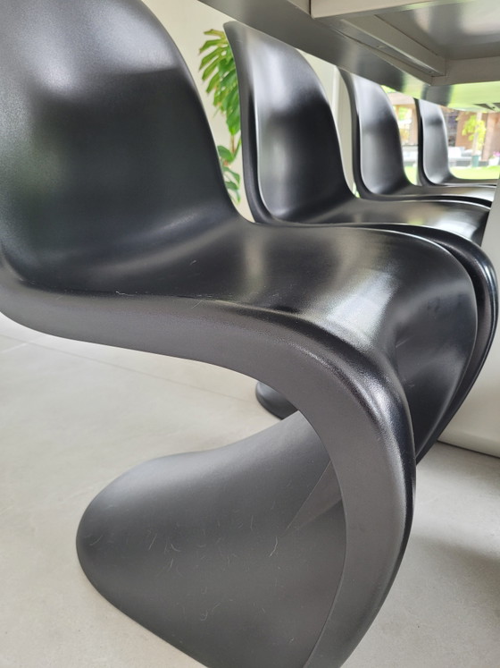 Image 1 of 8x matte black chairs in perfect condition!