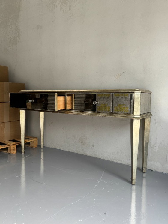Ethan Allen Console Table – Bronze, Glass (photo 6 of 8)