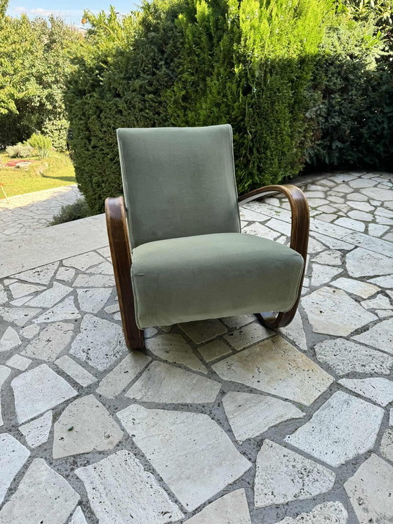 Poltrona Lounge Modello H 269 di Jindrich Halabala, anni '30 – Poltrone, Velluto (photo 2 of 8)