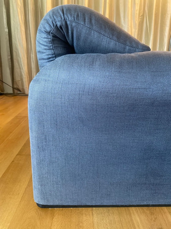Image 1 of Canapé 3 places Cassina Maralunga bleu