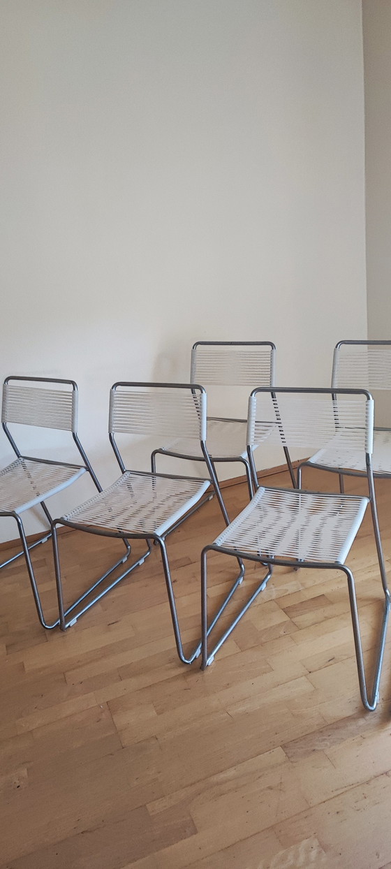 Image 1 of Sedie vintage IKEA MELKER con struttura in spaghetti
Set di 6 classici del design anni '90