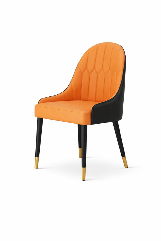 Eetstoelen – Eetkamerstoelen, Leather, Plastic (photo 3 of 5)