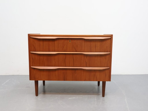 Dänische Kommode, Teakholz | 3 Schubladen