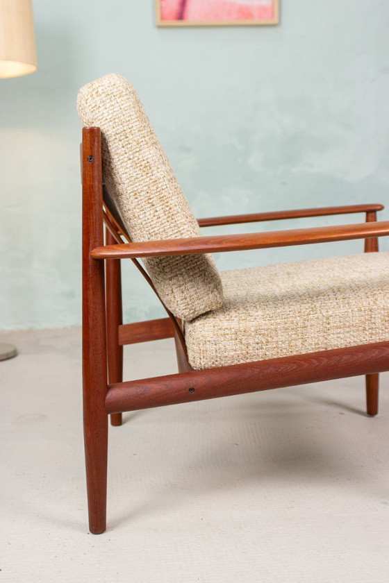 Image 1 of Fauteuil Grete Jalk, fauteuil facile, teck vintage, France et fils