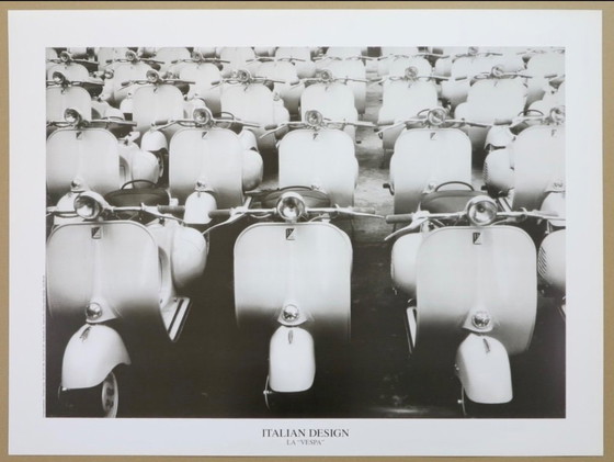 Image 1 of Italian Design "La Vespa". Original vintage poster.