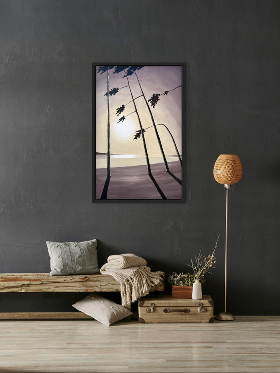 Acrylic and ink on stretched canvas, 100x65cm – Paintings & Drawings, Wood (photo 13 of 15)