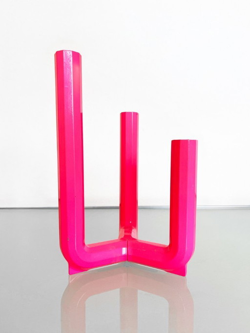 IKEA PS neon pink Henrik Preutz candleholder