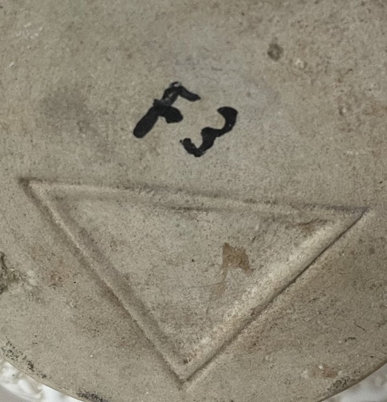 Image 1 of Vintage witte aardewerken vaas