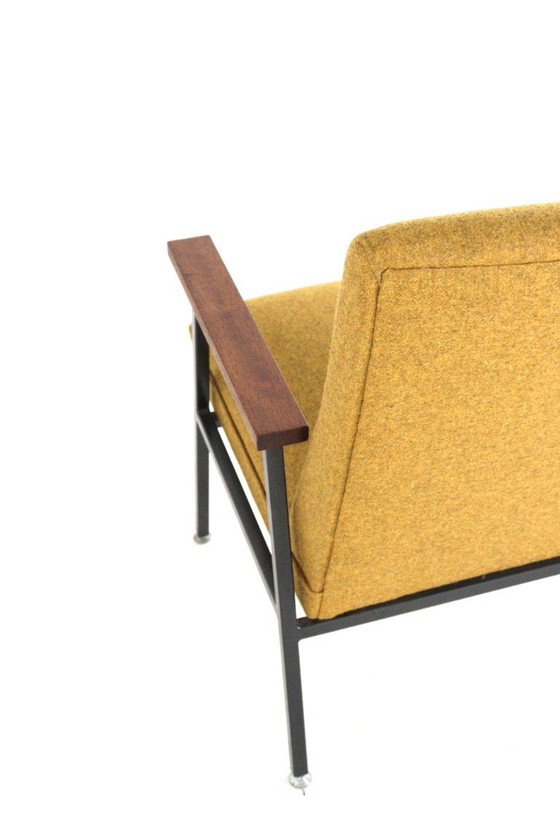 Vintage Gispen Genie Armchair Newly Upholstered Restored – Metal (photo 8 of 13)