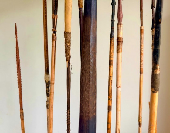 Arc et flèches des tribus Sepik et/ou Asmat de Papouasie-Nouvelle-Guinée – Objets déco, Bamboo (photo 3 of 17)