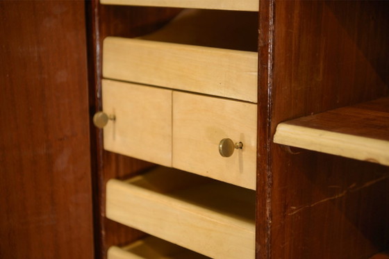Image 1 of Armario Art Déco de caoba, muebles artísticos firmados por A. Bicchierini, años 40
