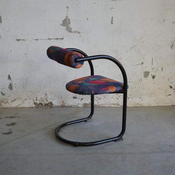 Image 1 of 3x sillas de tubo con estampado floral