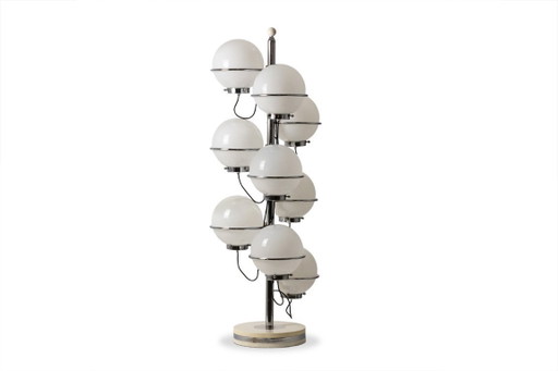 Gino Sarfatti for Arteluce. 9-light floor lamp. 1960s.