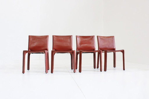 Cassina Cab 412 Esszimmerstühle Mario Bellini Satz von 4