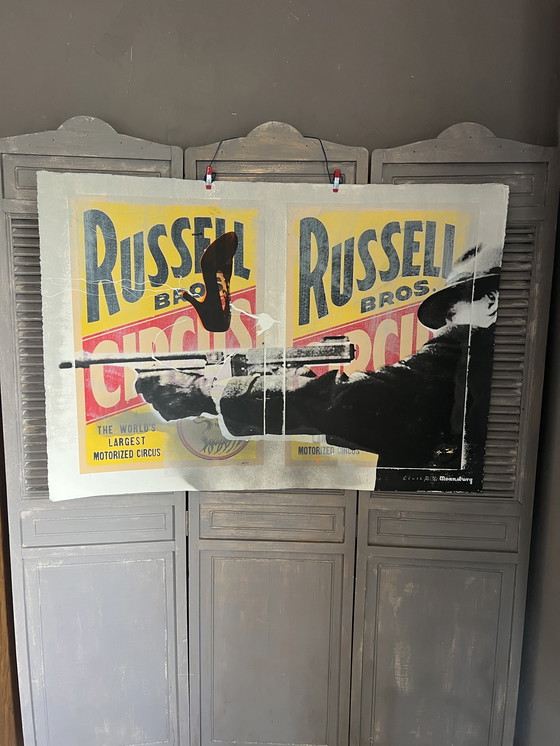 Image 1 of Zeefdruk (108/75cm) Moansburg “Clash R” nr7 vd 10