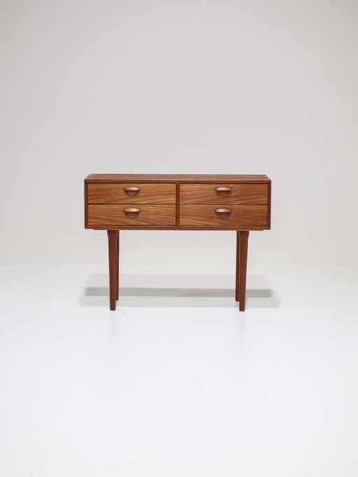 Kai Kristiansen teak chest of drawers, Danish, 1960s
