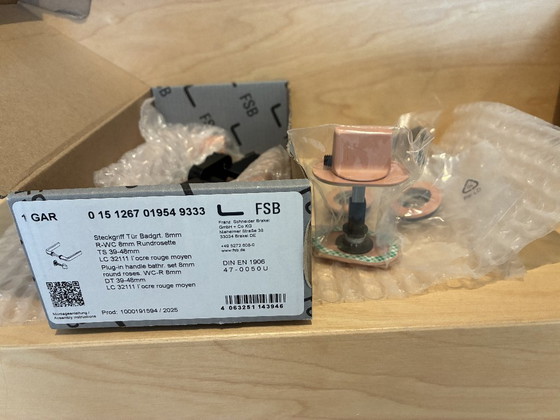 FSB Le Corbusier Set maniglie per porta 3x, rosa cipria LC 32111, Oggetti decorativi, Metallo (foto 7 di 9)
