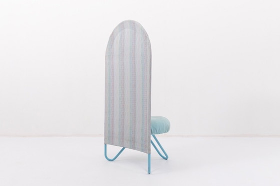 Image 1 of Silla de respaldo alto de diseño italiano, poco común, de Bonaldo, de la década de 1980.