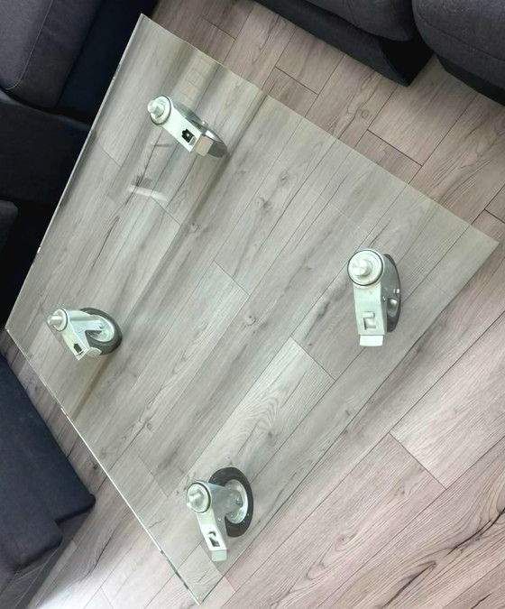 Image 1 of Designer modern glass coffee table