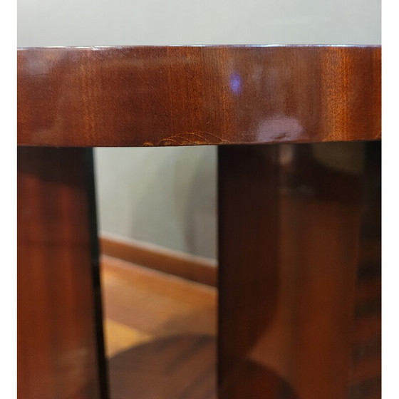 Image 1 of Vintage Art Deco mahogany coffee table, France 1930